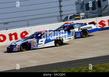 22 mars 2008 - Pepsi 300 présenté par Kroger Nashville Superspeedway, Lebanon, TN. Chase Miller et Bryan Caluson lors du Pepsi 300 à Nashville. (ASP photo/Russell LaBounty)(crédit image : © PHOTOGRAPHER/Cal Sport Media) Banque D'Images