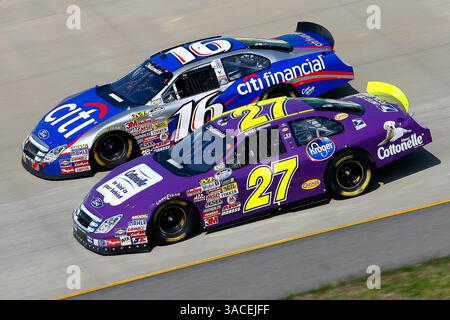 22 mars 2008 - Pepsi 300 présenté par Kroger Nashville Superspeedway, Lebanon, TN. Brad Coleman et Colin Braun lors du Pepsi 300 à Nashville. (ASP photo/Russell LaBounty)(crédit image : © PHOTOGRAPHER/Cal Sport Media) Banque D'Images