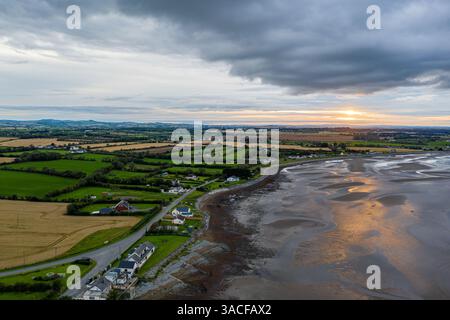 Nice survol de Salterstown, Annagassan, County Louth, République d'Irlande Banque D'Images