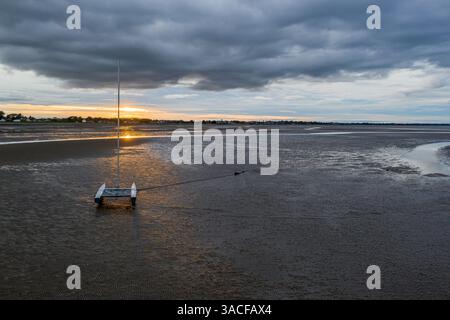 Nice survol de Salterstown, Annagassan, County Louth, République d'Irlande Banque D'Images