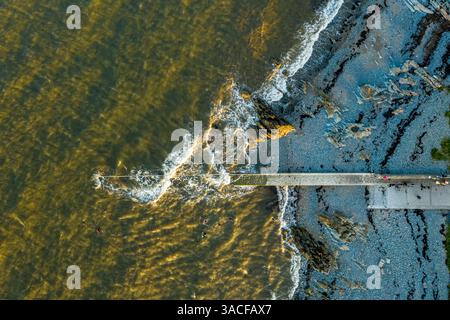 Nice survol de Salterstown, Annagassan, County Louth, République d'Irlande Banque D'Images