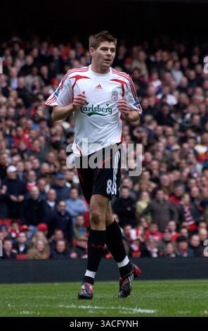 05 avril 2008 - Londres, Angleterre, Royaume-Uni - le match de premier League de Barclay entre Arsenal et Liverpool au Emirates Stadium de Londres. Liverpool a égalé Arsenal 1-1. (Crédit image : © Stuart Crump/Cal Sport Media/ZUMA Press) Banque D'Images
