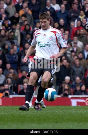 05 avril 2008 - Londres, Angleterre, Royaume-Uni - le match de premier League de Barclay entre Arsenal et Liverpool au Emirates Stadium de Londres. Liverpool a égalé Arsenal 1-1. (Crédit image : © Stuart Crump/Cal Sport Media/ZUMA Press) Banque D'Images