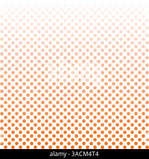 Fond en pointillés avec dégradé de couleurs doux rouge, orange à blanc Banque D'Images
