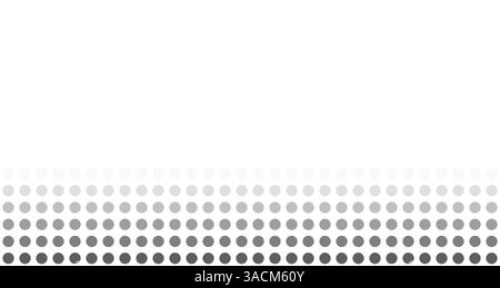 Modèle de fond : dégradé de points noir gris et espace texte Banque D'Images