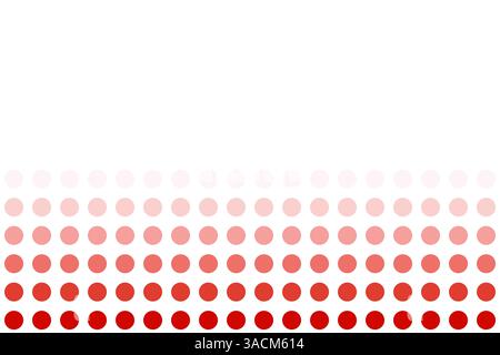 Modèle d'arrière-plan : dégradé de couleurs de points en rouge et espace texte Banque D'Images