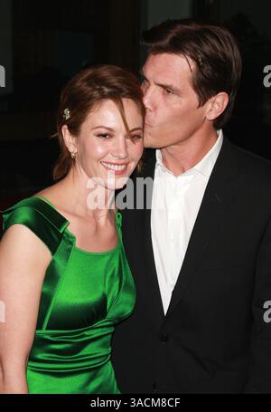 22 janvier 2008 - Hollywood, Californie, États-Unis - DIANE LANE et JOSH BROLIN arrivant à la première mondiale « Untraceable » qui s'est tenue au Silver Screen Theatre du Pacific Design Center. (Crédit image : © Glenn Weiner/ZUMA Press) Banque D'Images