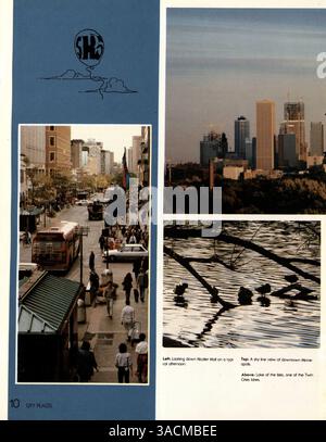 L'édition 1988 de l'annuaire 'Tiger' de South High School met en lumière les activités des élèves, les réalisations scolaires et la participation sportive pendant l'année scolaire 1987-1988/09. Banque D'Images
