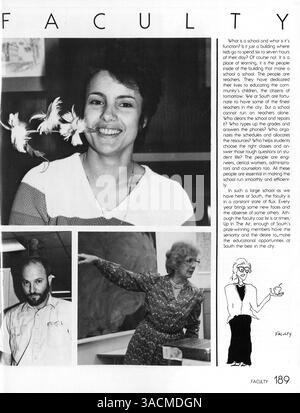 L'annuaire « Tiger » 1988 de South High School enregistre des moments importants de l'année scolaire 1987-1988, y compris des portraits d'étudiants, des clubs et des athlètes. Banque D'Images