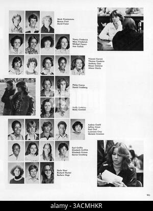 Cet annuaire Wahian 1979 capture l'essence de la vie étudiante, de la faculté et des activités parascolaires à Washburn High pendant l'année scolaire 1978-1979. Banque D'Images