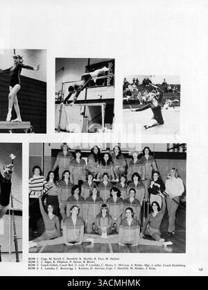 L'annuaire « Wahian » 1979 du lycée de Washburn reprend les moments clés de l'année scolaire 1978-1979 et présente les étudiants, les professeurs, les clubs, l'athlétisme, et des événements scolaires. Banque D'Images