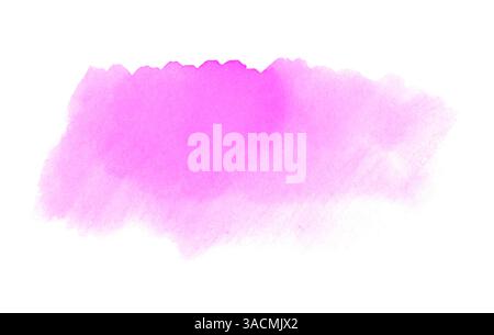 Aquarelle claire peinte à la main rose violet comme fond et texture Banque D'Images