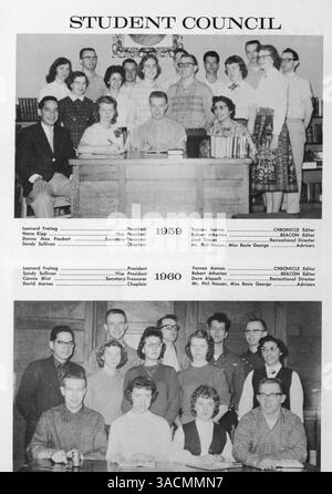 L'annuaire Beacon 1959-1960 pour la Sainteté Methodist School of Theology capture les étudiants diplômés, les professeurs et les événements des années scolaires 1958-1959 et 1959-1960. Banque D'Images