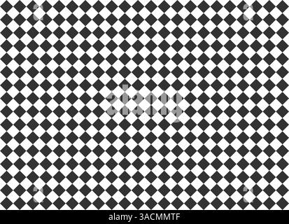 Motif diamant sans couture avec des diamants en noir et blanc comme fond sans couture Banque D'Images
