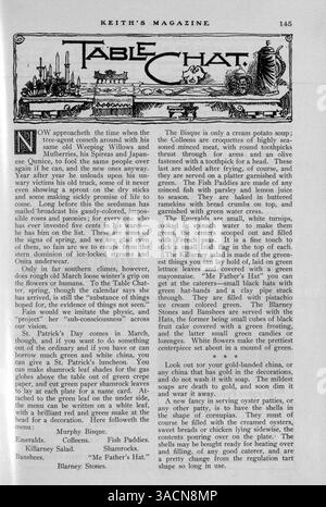 Keith's Magazine, créé en 1904 par Walter J. Keith, offre une multitude de designs pour des maisons, des écoles et des églises. Le magazine couvre la conception architecturale, les coûts de construction et comprend des plans d'étage, des photographies et des illustrations. Les articles explorent la décoration intérieure, l'architecture paysagère et les matériaux de construction. Certains problèmes comportent des pages manquantes, y compris le vol 11 No. 4 qui manque les pages 209-216. Banque D'Images