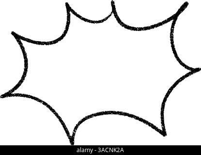 Boom ! Bulle de bande dessinée avec effet d'éclatement explosif. Ballon manga super-héros et cadre pop bombe. Illustration vectorielle plate isolée sur backgrou blanc Illustration de Vecteur