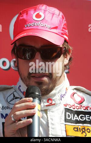 Fernando Alonso (ESP) McLaren à un événement de Karting Vodafone...Championnat du monde de formule 1, Rd 12, Grand Prix de Turquie, préparatifs, Istanbul Park, Turquie, jeudi 23 août 2007. (Crédit image : ©Sutton Motorsports/ZUMA Press) RESTRICTIONS : UK Rights OUT ! Banque D'Images