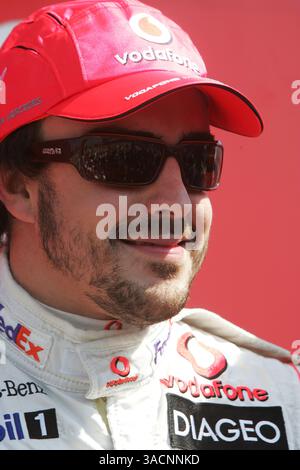 Fernando Alonso (ESP) McLaren à un événement de Karting Vodafone...Championnat du monde de formule 1, Rd 12, Grand Prix de Turquie, préparatifs, Istanbul Park, Turquie, jeudi 23 août 2007. (Crédit image : ©Sutton Motorsports/ZUMA Press) RESTRICTIONS : UK Rights OUT ! Banque D'Images