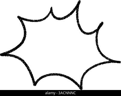 Boom ! Bulle de bande dessinée avec effet d'éclatement explosif. Ballon manga super-héros et cadre pop bombe. Illustration vectorielle plate isolée sur backgrou blanc Illustration de Vecteur