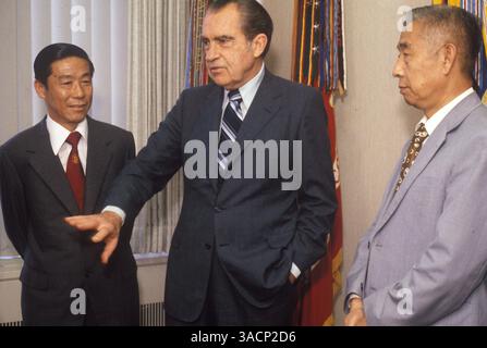 Juin 15, 1970 - Washington, DC, USA - RICHARD MILHOUS NIXON (9 janvier 1913 C 22 avril 1994) était le trente-septième président des États-Unis, et a été le seul président américain à démissionner de ses fonctions. (Crédit image : © Mario Ruiz/ZUMA Press) RESTRICTIONS : fichier photo. Date exacte et événement inconnu Banque D'Images