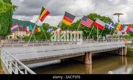 Impression de Saint-Die-des-Vosges, commune du département des Vosges, Grand est, nord-est de la France Banque D'Images