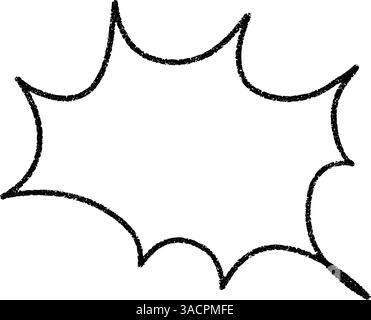 Boom ! Bulle de bande dessinée avec effet d'éclatement explosif. Ballon manga super-héros et cadre pop bombe. Illustration vectorielle plate isolée sur backgrou blanc Illustration de Vecteur