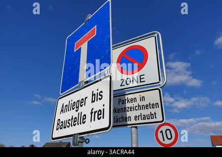 Panneaux de signalisation Banque D'Images