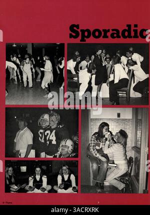 L’Echowan Yearbook 1975 recense le corps étudiant, les clubs, les équipes sportives et les événements scolaires majeurs de l’école secondaire Louis Park au cours de l’année académique 1974-1975. Banque D'Images