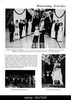L'annuaire '65 Eagle' de 1965 de l'Eden Prairie High School documente les étudiants, les professeurs, l'athlétisme, les clubs et les événements notables de l'année scolaire 1964-1965. Banque D'Images