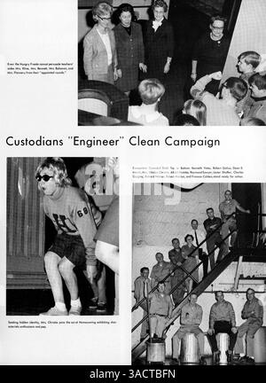 L'édition 1968 de l'annuaire de l'orateur de Patrick Henry High School documente la vie étudiante, les enseignants, les clubs, l'athlétisme et l'histoire afro-américaine de l'année scolaire 1967-1968. Les pages 91-92 sont manquantes. Banque D'Images