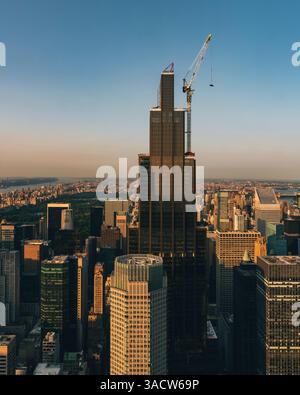 New York City, vue d'ensemble de SUMMIT One Vanderbilt, Manhattan, États-Unis Banque D'Images