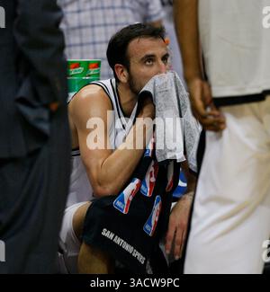 27 mai 2008 - San Antonio, Texas, États-Unis - MANU GINOBILI, garde des Spurs de San Antonio (crédit image : San Antonio Express-News/ZUMAPRESS.com) Banque D'Images