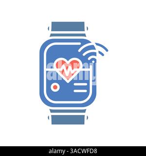 icône de ligne noire smart watch pour les projets numériques et imprimés. Icônes nettes minimales pour les applications et les sites Web. Icônes simples modernes pour UI UX et branding Illustration de Vecteur