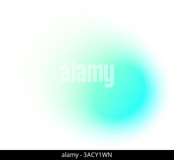 Fond dégradé abstrait avec aura bleue et verte, formes modernes floues, conception de bulles violettes, palette de couleurs futuriste Y2K. Vecteur plat Illustration de Vecteur