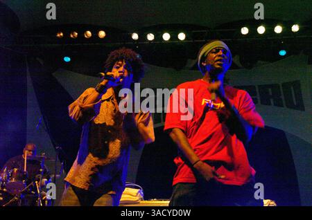 17 août 2005 ; Cannes, FRANCE ; le groupe de hip-hop californien The Pharcydes se produit en concert au Festival Pantiero à Cannes le 17 août 2005.. (Crédit image : Frederic Injimbert/ZUMAPRESS.com) Banque D'Images