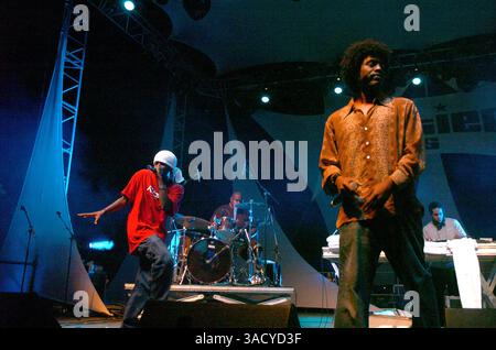 17 août 2005 ; Cannes, FRANCE ; le groupe de hip-hop californien The Pharcydes se produit en concert au Festival Pantiero à Cannes le 17 août 2005.. (Crédit image : Frederic Injimbert/ZUMAPRESS.com) Banque D'Images