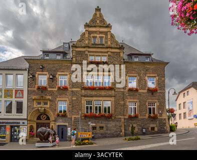 Ancien hôtel de ville de Saarburg, Allemagne Banque D'Images