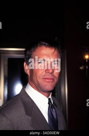 26 avril 2000 ; New York, NY, États-Unis ; L'acteur DENNIS QUAID à la première du film New-yorkais de 'fréquence'.. (Crédit image : Nancy Kaszerman/ZUMAPRESS.com) Banque D'Images