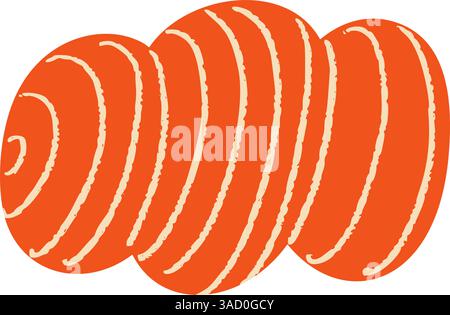 Formes abstraites de découpe en papier, figures géométriques organiques inspirées, texture estivale colorée, design créatif adapté aux enfants. Illustration vectorielle plate Illustration de Vecteur