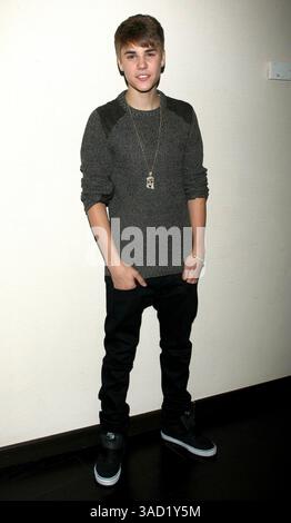 11 novembre 2011 - Madrid, New York, Espagne - . . . . . . . . . . VENTES AUX ÉTATS-UNIS UNIQUEMENT. . . . . 11 novembre 2011, Madrid Justin Bieber promeut son nouvel album le 11 novembre 2011 à Madrid (crédit image : © Sharkpixs/ZUMAPRESS.com) Banque D'Images