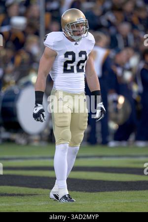 01 octobre 2011 : sécurité de notre Dame Harrison Smith (#22) lors d'un match de football de la NCAA entre les notre Dame Fighting Irish et les Purdue Boilermakers au Ross-Ade Stadium à West Lafayette, Indiana. Notre Dame a battu Purdue 38-10.(image crédit : © John Mersits/Cal Sport Media/ZUMAPRESS.com) Banque D'Images