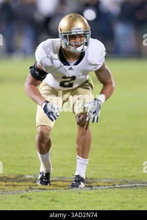 01 octobre 2011 : le cornerback de notre Dame Bennett Jackson (#2) lors d'un match de football NCAA entre les notre Dame Fighting Irish et les Purdue Boilermakers au Ross-Ade Stadium à West Lafayette, Indiana. Notre Dame a battu Purdue 38-10.(image crédit : © John Mersits/Cal Sport Media/ZUMAPRESS.com) Banque D'Images