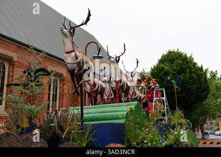 Défilé de Noël à Hobart, Tasmanie. Banque D'Images