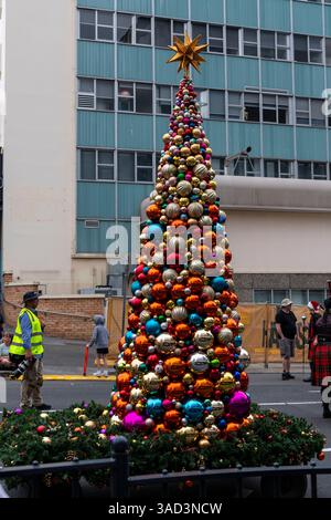 Défilé de Noël à Hobart, Tasmanie. Banque D'Images