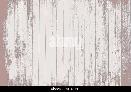 Texture de fond en bois altéré peint en rose et blanc montrant des planches de bois verticales. Bélarus Banque D'Images