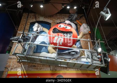 M&M's World Store à 1600 Broadway, Times Square, Manhattan, New York City, États-Unis Banque D'Images