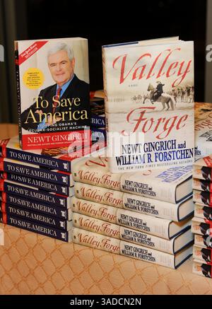 24 février 2011 - West Palm Beach, Floride, États-Unis - NEWT GINGRICH livre au dîner Lincoln Day organisé par Palm Beach Country Republican Party. (Image de crédit : © ; Michele Sandberg/ZUMAPRESS.com) Banque D'Images