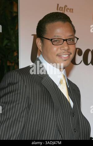 17 janvier 2006 ; Century City, CA, États-Unis ; L'acteur TERRENCE HOWARD, lauréat d'un prix de nouvelle génération, lors de la 31e cérémonie annuelle des Los Angeles film Critics Association Awards (LAFCA) au Park Hyatt de Century City. (Image de crédit : Marianna Day Massey/ZUMAPRESS.com) Banque D'Images