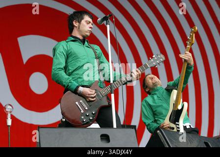 16 août 2005 ; Budapest, HONGRIE ; les BEATSTEAKS se produisent en concert au Festival Sziget annuel à Budapest, Hongrie. (Crédit image : NorthFoto/ZUMAPRESS.com) Banque D'Images