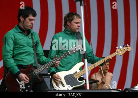 16 août 2005 ; Budapest, HONGRIE ; les BEATSTEAKS se produisent en concert au Festival Sziget annuel à Budapest, Hongrie. (Crédit image : NorthFoto/ZUMAPRESS.com) Banque D'Images